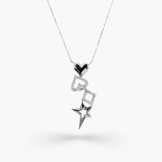 【モノシルエット chance ネックレス】